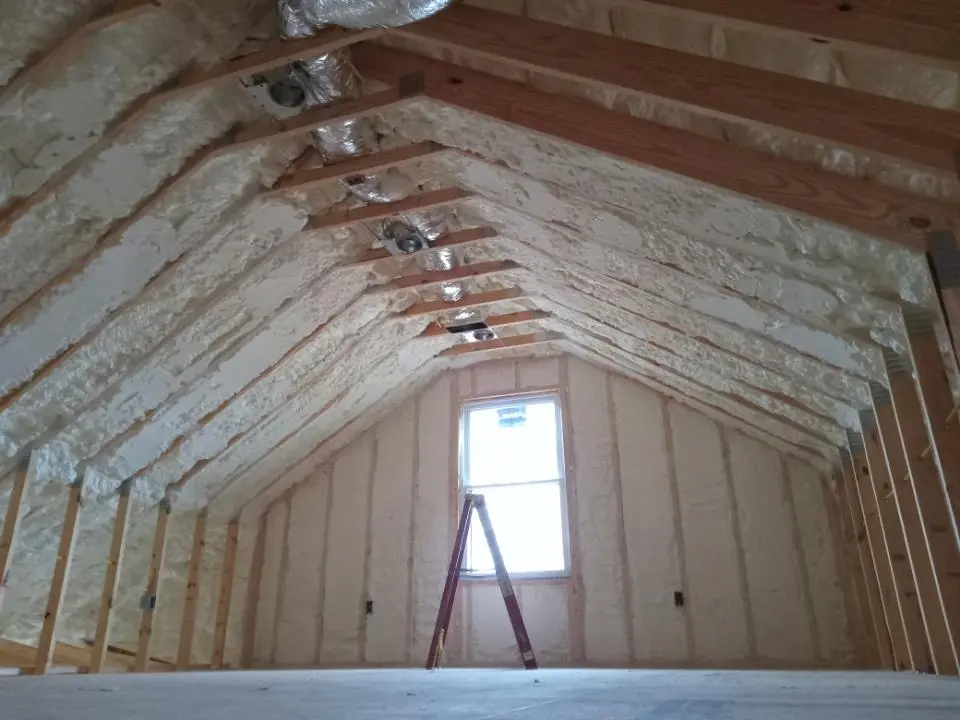 Spray foam roofing application for Crawl Space Insulation project in Abingdon